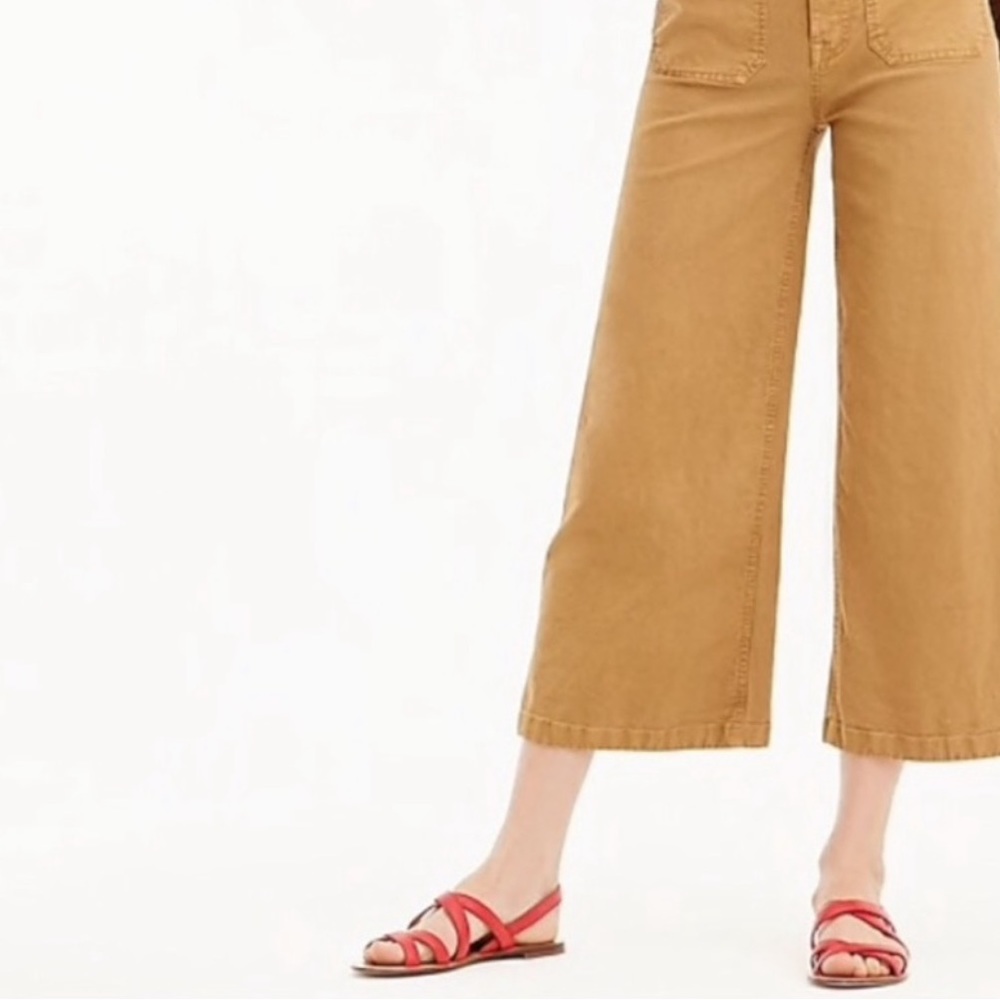 J. Crew Cross Strap Sandals Red Leather